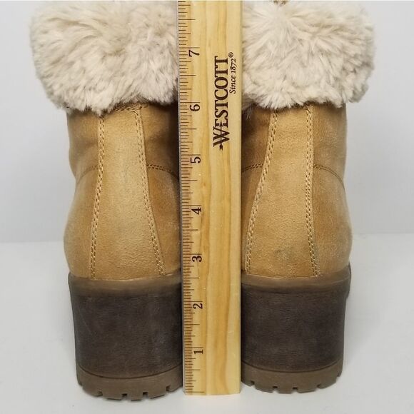 White Mountain Cliffs by Tori Women's Ankle Booties Color- Wheat Size 8.5M - Picture 4 of 11